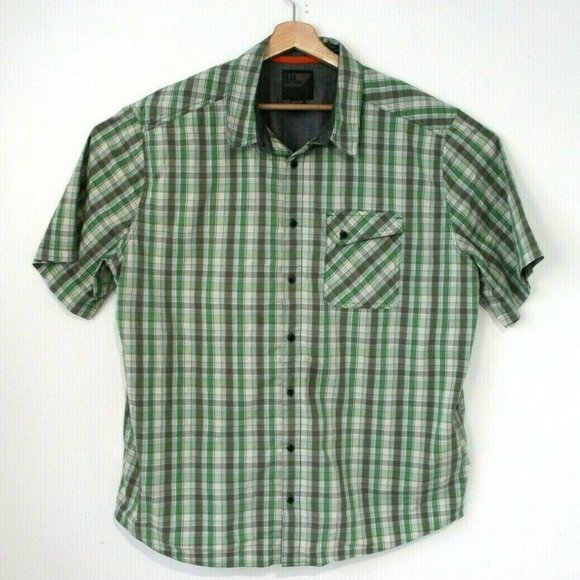 5.11 Tactcial Mens Button Up Plaid Size XL - Picture 1 of 4